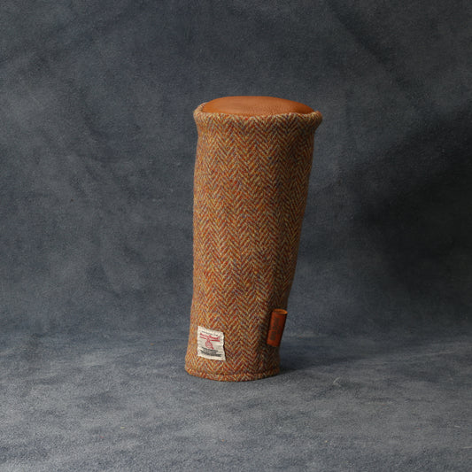 Harris Tweed / Leather - 3 Wood Cover (1 of 1 )