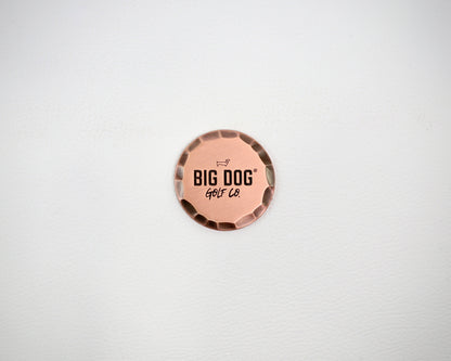 Large Hammered Edge Big Dog® Golf Co. Ball Marker