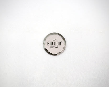 Large Hammered Edge Big Dog® Golf Co. Ball Marker