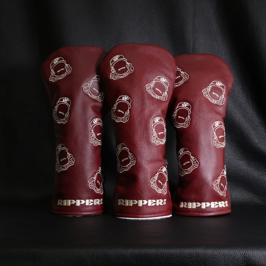 Maroon patterned golf headcovers | Big Dog Golf Co.